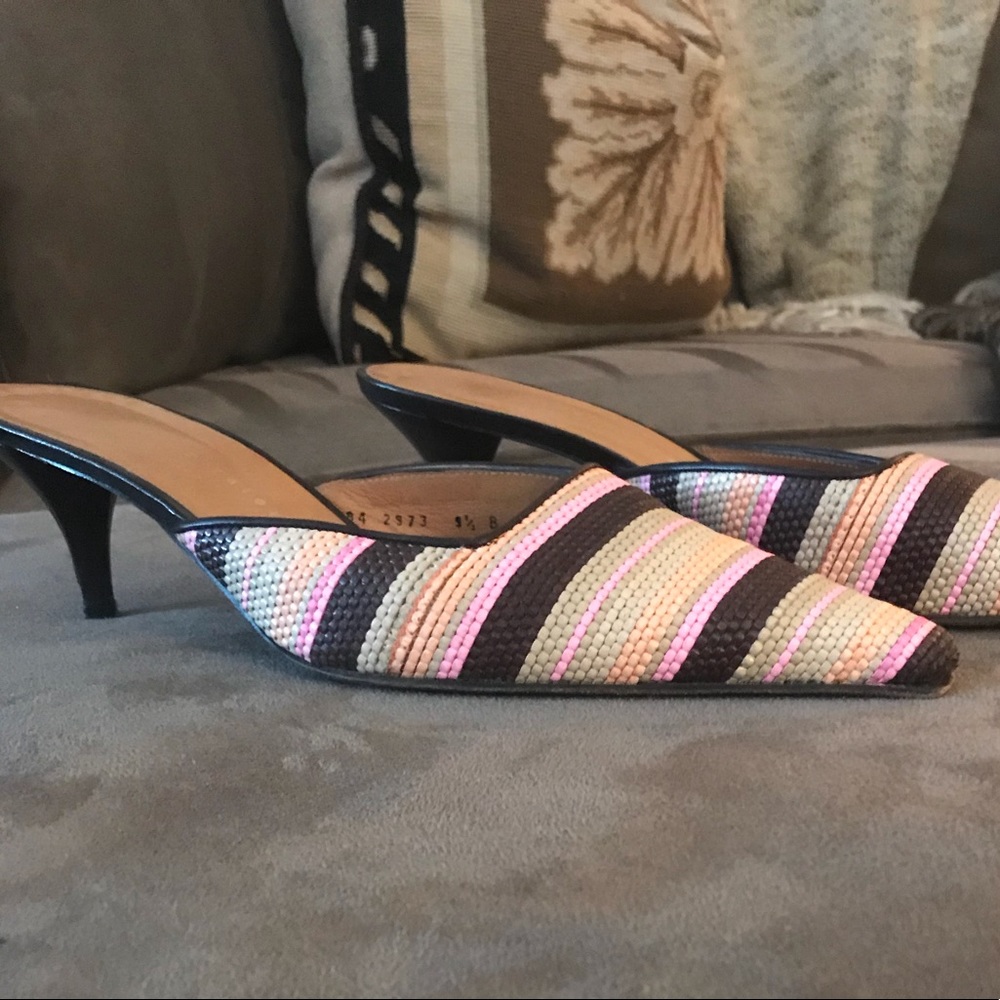 Martinez Volero 2.5” heel designer mule Size 8.5